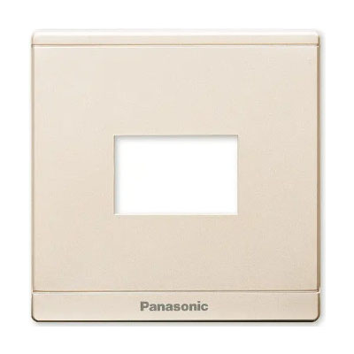 Panasonic Moderva - Mặt Vuông Dùng Cho 1 Thiết Bị Màu Vàng Ánh Kim | WMFV7811MYZ