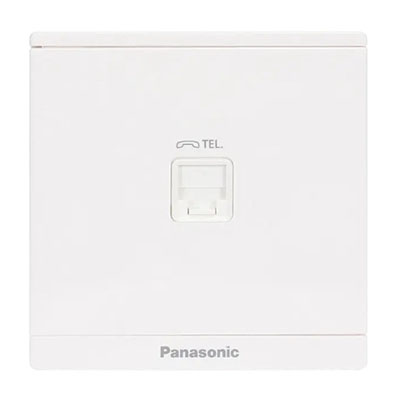 Panasonic Moderva - Ổ Cắm Điện Thoại 4 Cực Màu Trắng | WMF403-VN