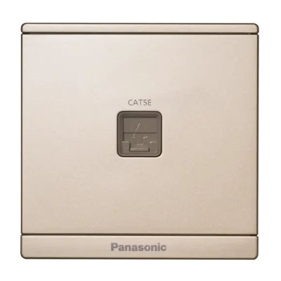 Panasonic Moderva - Ổ Cắm Data CAT5E Màu Vàng Ánh Kim | WMF421MYZ-VN