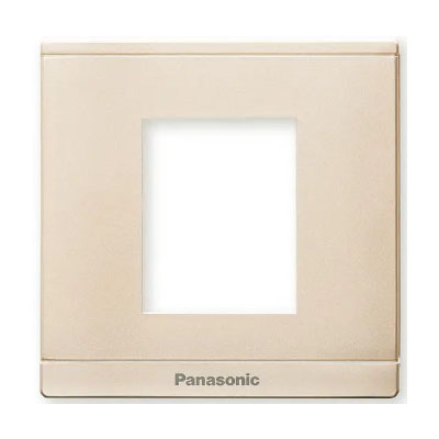 Panasonic Moderva - Mặt Vuông Dùng Cho 2 Thiết Bị Màu Vàng Ánh Kim | WMFV7812MYZ
