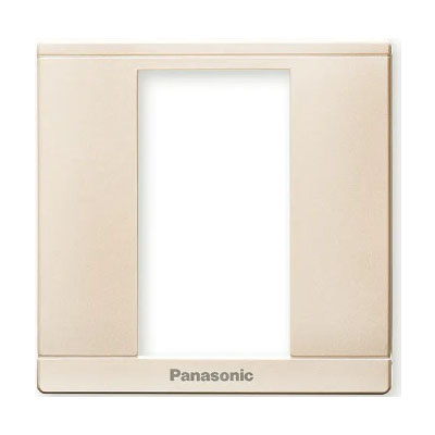 Panasonic Moderva - Mặt Vuông Dùng Cho 3 Thiết Bị Màu Vàng Ánh Kim | WMFV7813MYZ