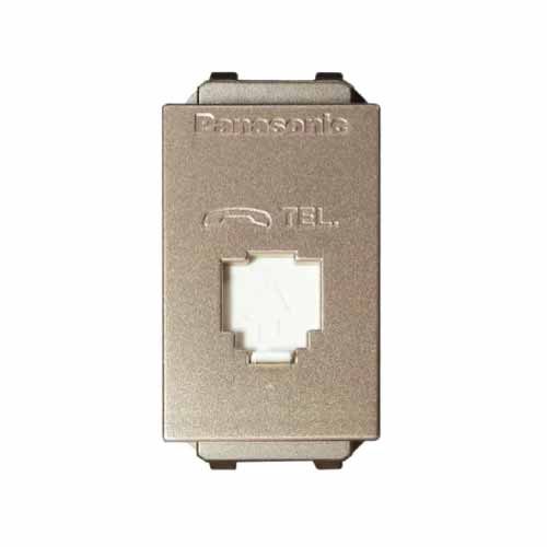 Panasonic Halumie - Ổ Cắm Điện Thoại 4 Cực - Màu Vàng Ánh Kim | WEV2364MYZ