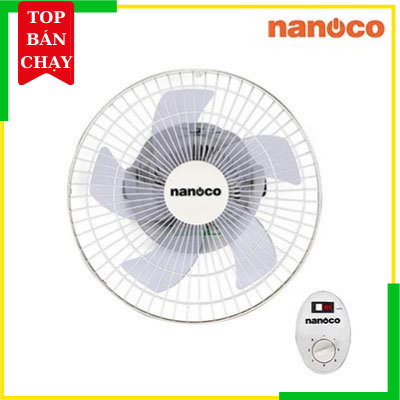 Nanoco - Quạt Đảo 5 Cánh Màu Xám Trắng | NOF1609