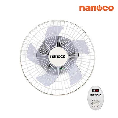 Nanoco - Quạt Đảo 5 Cánh Màu Xám Trắng | NOF1609
