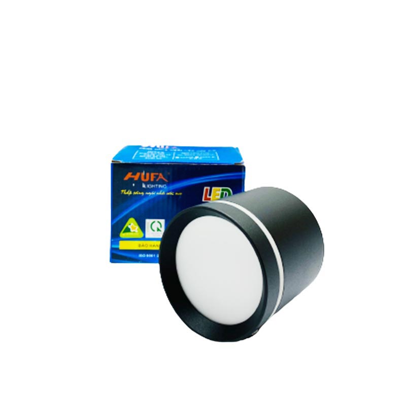 Đèn Lon Nổi Tròn Thân Đen 3 Chế Đô 7W | LN-22.XK