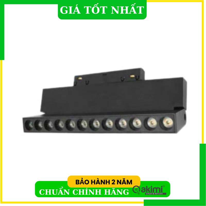 Akimi - Đèn Rọi Ray Nam Châm Chiếu Điểm Chỉnh Hướng Cao Cấp 12W | AKS3-06