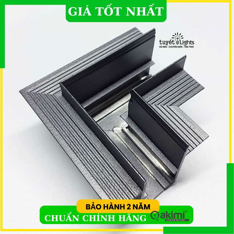 Akimi - Nối Ray Nam Châm Gắn Âm Series 3.0 Nối L | AKS3-38