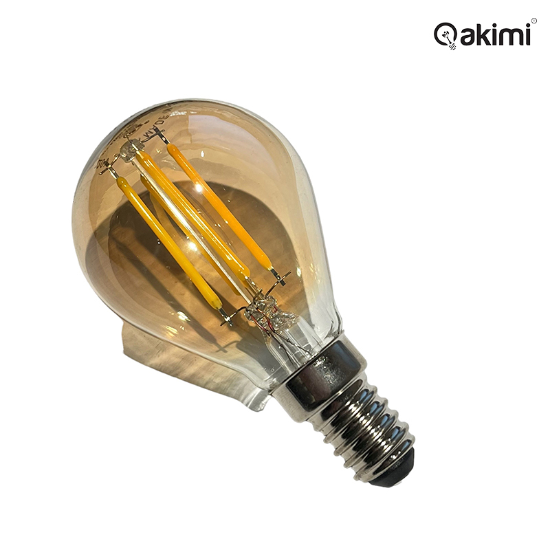 AKIMI - Bóng LED 4W Edision G45 Vỏ Vàng E14 | AKG45-4W-E14
