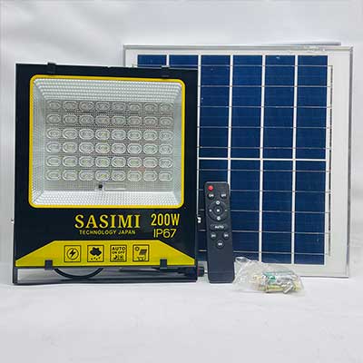 SASIMI - Đèn Pha Năng Lượng 200W Sáng Trắng | SAS-F200