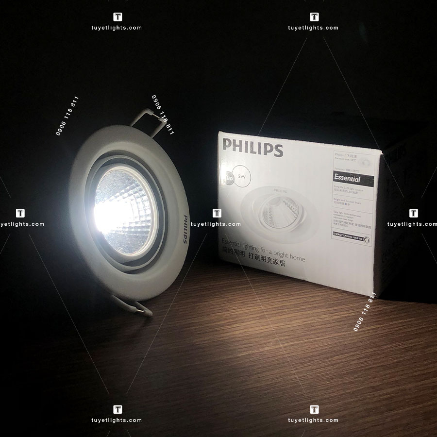 Đèn âm trần Philips Pomeron 59774 / 3W - Góc chiếu hẹp, Tạo điểm nhấn (Màu trắng)