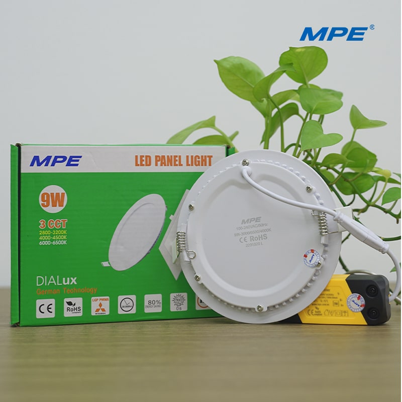 Đèn LED Âm Trần Siêu Mỏng MPE - RPL / 9W (3 chế độ)