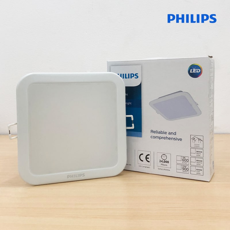 Đèn Âm Trần (Vuông) Philips Essential / 10W - Sản Phẩm Cao Cấp