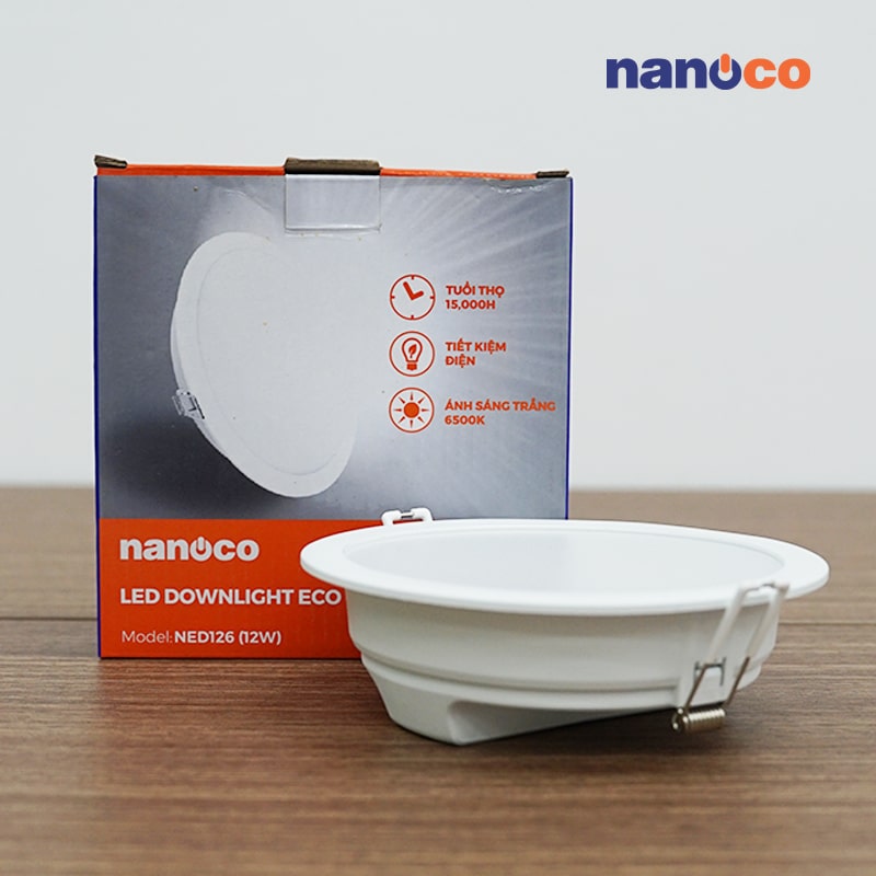 Âm trần siêu mỏng Nanoco Eco Series / 9W (3 chế độ)