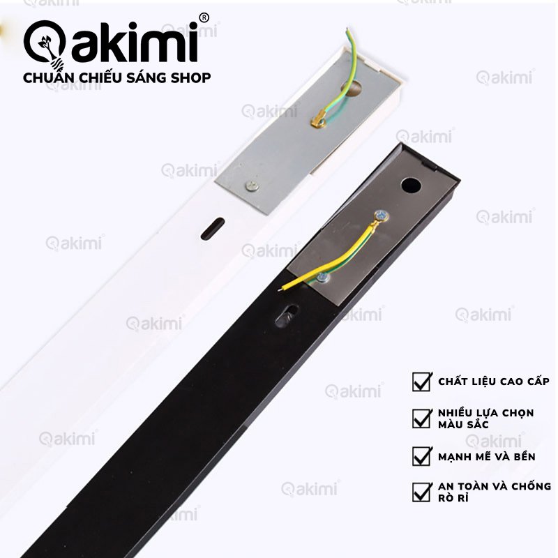 Thanh ray Akimi 1.5m cao cấp AKR150-W/B