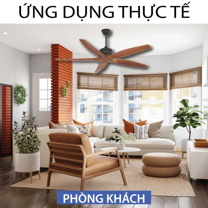 Euro Sinwa - Quạt Trần Trang Trí Gỗ Phay - Nét Phóng Khoáng Từ Thiên Đường Của Biển | ES006