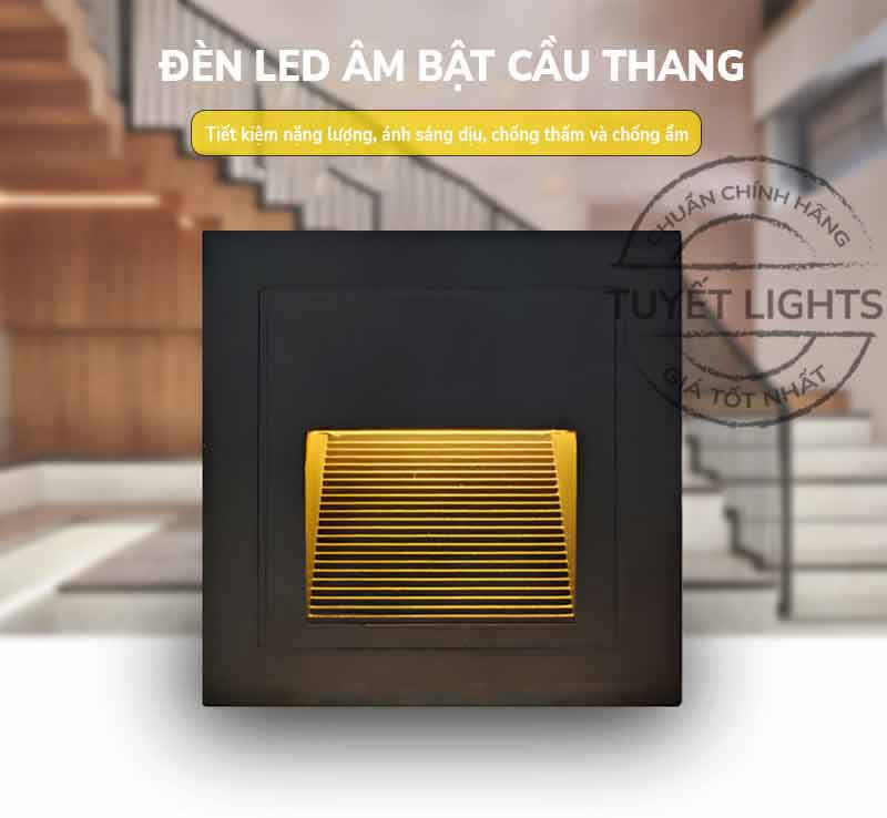 EURO – Đèn LED Bậc Cầu Thang Hộp Vuông 3W | EUCT-002.E
