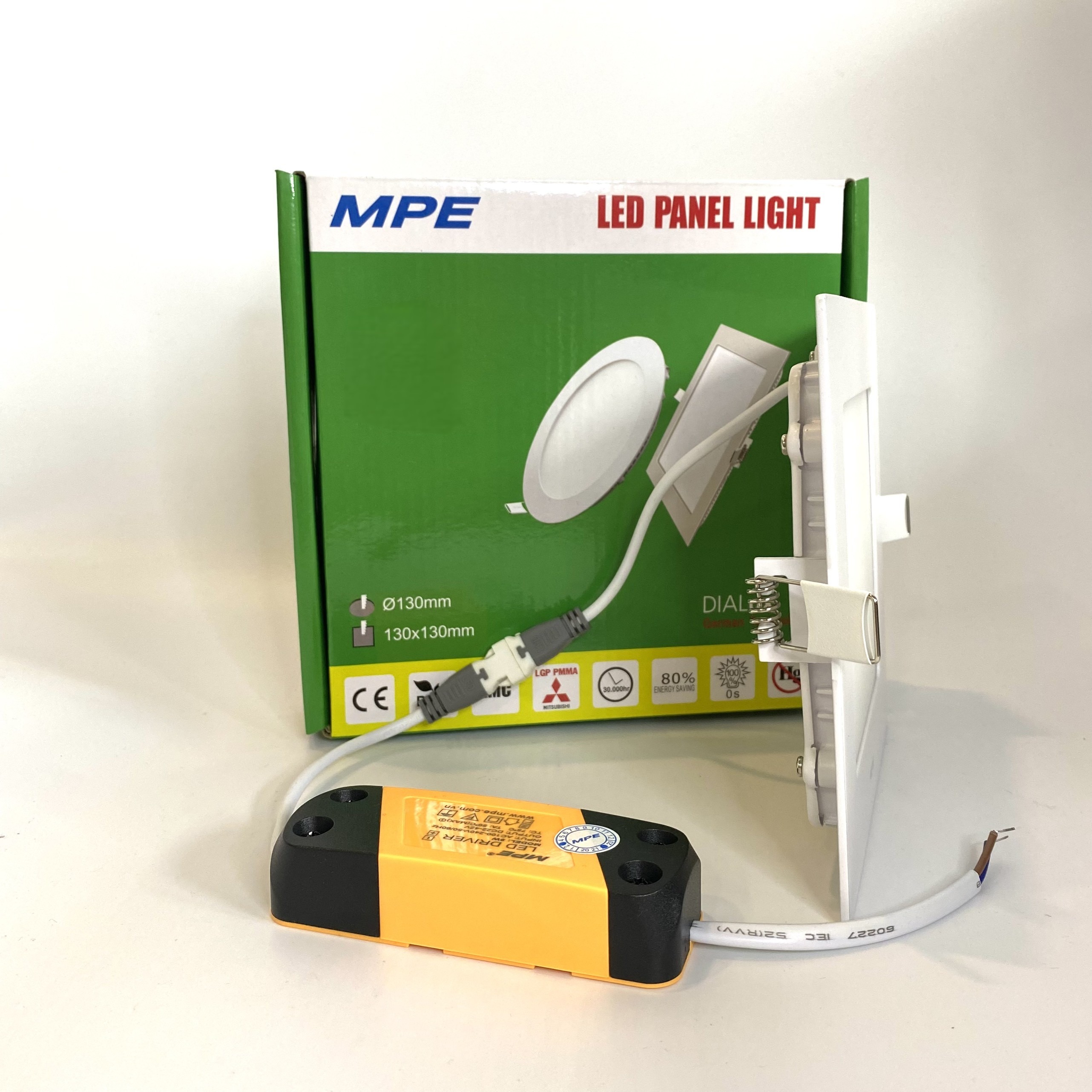 MPE - Âm trần LED Vuông Mỏng 6W | SPL-6T / SPL-6V