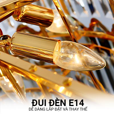 EURO - Đèn Chùm Round Crystal Luxury | EUCL - 001.3
