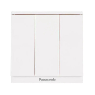 Panasonic Moderva - Bộ 3 Công Tắc C, 2 chiều, Bắt Vít Màu Trắng | WMF506-VN