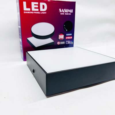 SASIMI - Ốp trần vuông viền đen Modern 24W 6500K | SAS-M24S