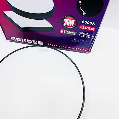 SASIMI - Ốp trần tròn viền đen Modern 36W - 6500K | SAS-M36R
