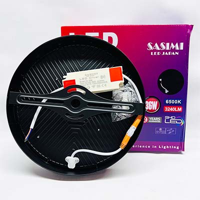 SASIMI - Ốp trần tròn viền đen Modern 36W - 6500K | SAS-M36R