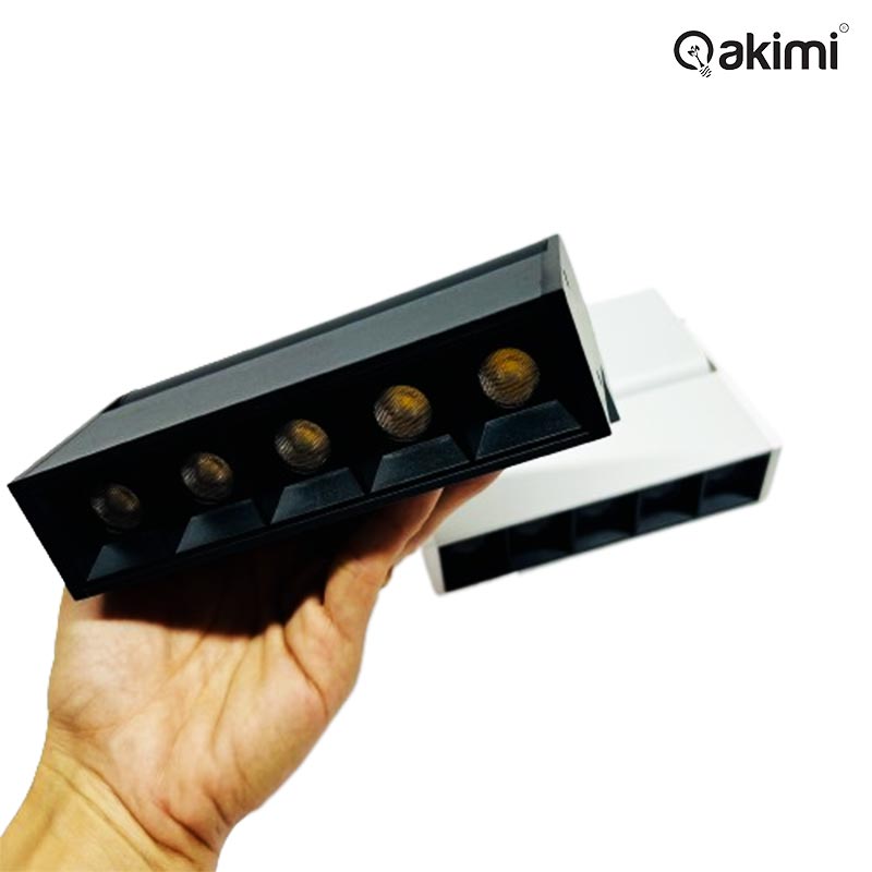 AKIMI - Đèn Ray Nam Châm Chiếu Điểm Chỉnh Hướng 20W Ultra Thin 5000K | AK-FD10 / AK-FD10 | Đ