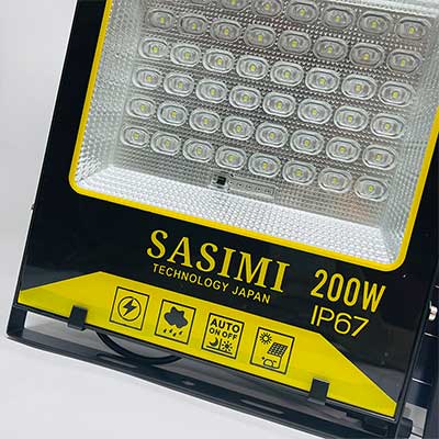 SASIMI - Đèn Pha Năng Lượng 200W Sáng Trắng | SAS-F200