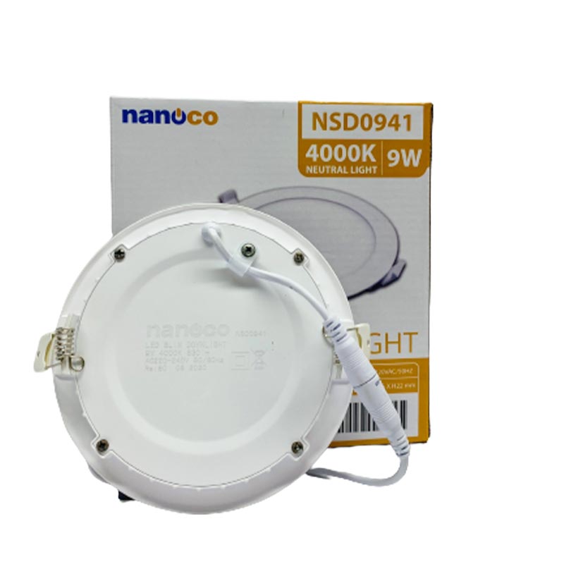 Đèn LED Downlight Nanoco siêu mỏng 9W - 4000K | NSD0941.XK