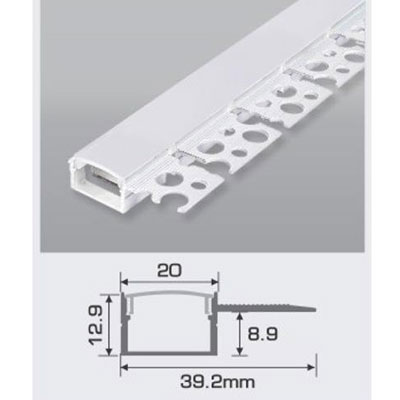 Thanh Nhôm Định Hình Gắn Âm Uốn Cong | B15 - 1T - AFC