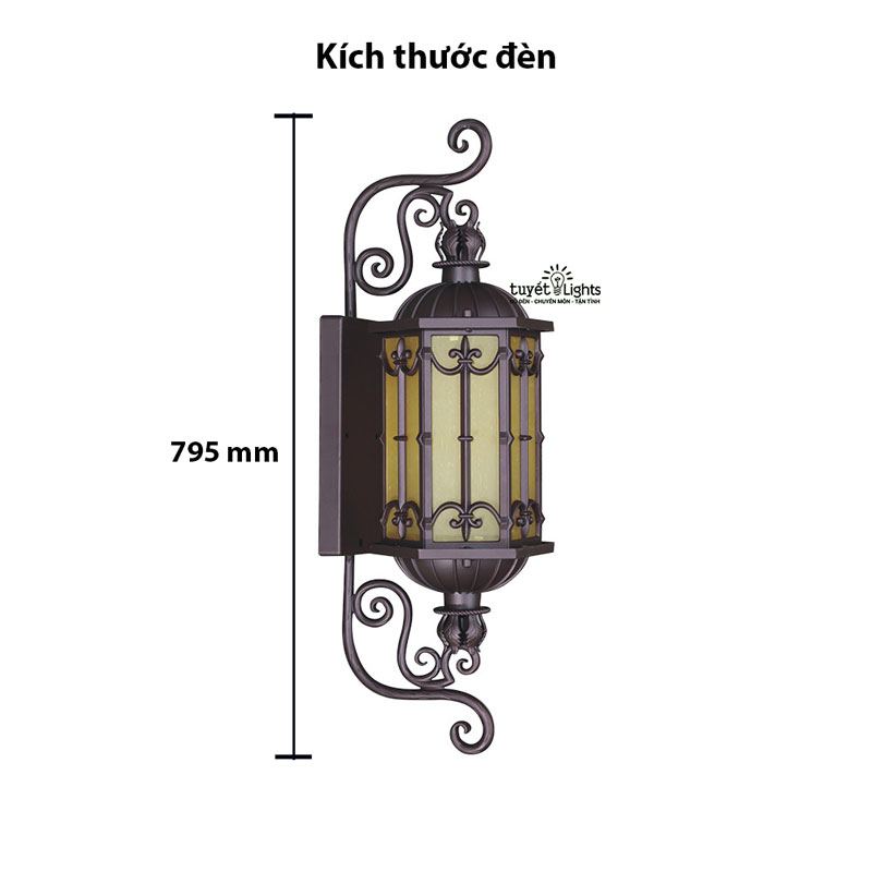 Đèn Tường Ngoài Trời Cổ Điển H795 | EUNT - 085.S EURO