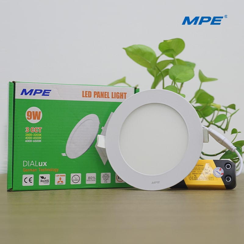 Âm Trần MPE LED Tròn Siêu Mỏng RPL 15W 3 Chế Độ Màu Ø180